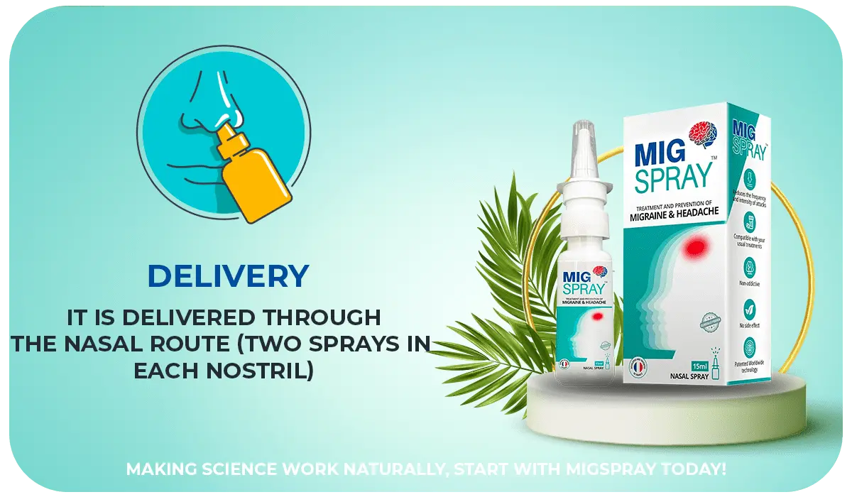 mig spray gives relife in migraine