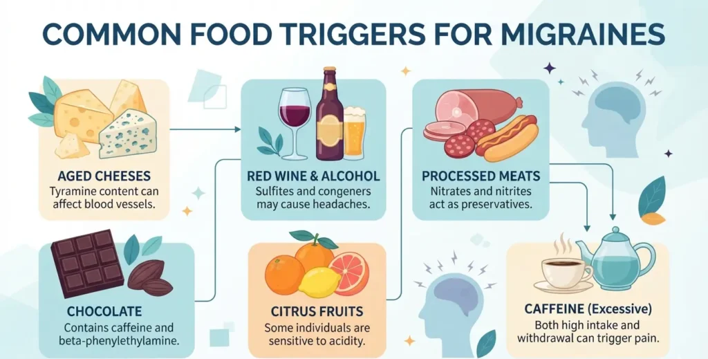 Foods That Trigger Migraine: Common Triggers & Prevention Tips