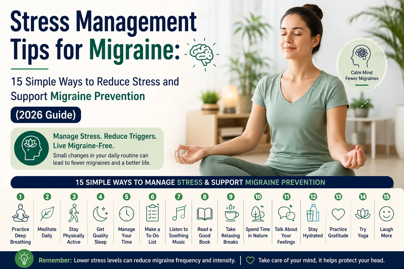 Stress Management Tips for Migraine | Reduce Stress & Support Migraine Prevention